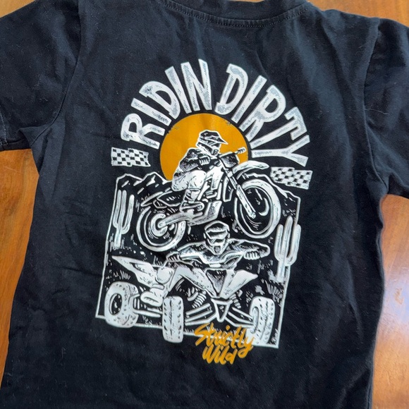Ridin' Dirty Black Kids T-Shirt - Picture 3 of 3